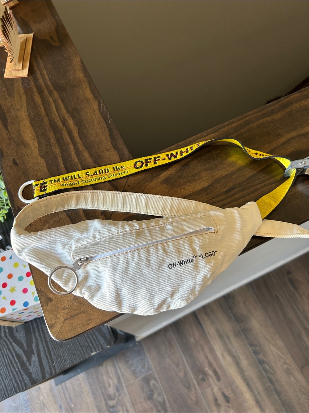 Virgil Abloh-era Off-White Double-Zip Canvas Belt Bag